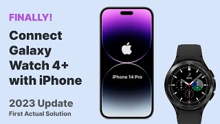 FINALLY How to Connect Galaxy Watch 4 with iPhone using Merge App  2023 [upl. by Sheryl]