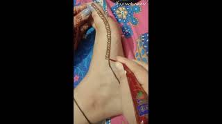 beautiful feet mehndi design❤shortsytmehndidesignytshortsyoutubeshortsshort [upl. by Ralyks]