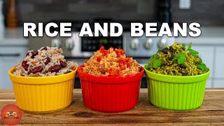 Say Goodbye To Boring Rice And Beans 3 Recipes [upl. by Yanrahs619]