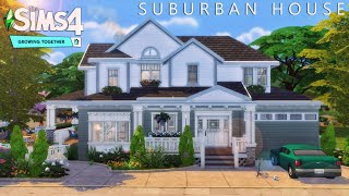 Suburban Family House 🚸 Growing Together noCC the Sims 4  Stop Motion [upl. by Grayce]