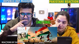 Pakistani Couple Reacts To Republic Day Special Mashup  Muteeba Got Emotional  75th Republic Day [upl. by Solegna]