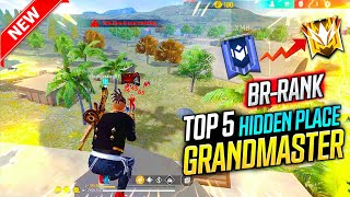 Top 5 hidden place br rank  ff hidden place br rank  br secret places  garena free fire 🔥 [upl. by Nuahsed]