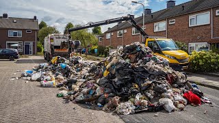 Afval op straat na brand in Vuilniswagen [upl. by Gerhard]