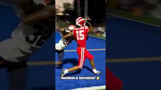 Was this a touchdown or int 🤔 hsfootball football tackle qb sports hitstick materdei [upl. by Ellison]