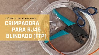 COMO USAR CRIMPADORA RJ45 BLINDADO FTP [upl. by Alpheus]