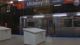 CTA Orange Line departing Midway Airport to Western Avenue [upl. by Tcideneb]