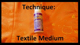 Textile Medium Tutorial How to Paint on Fabric [upl. by Eyllek]