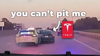 How Many Times Does it Take to Pit a Tesla [upl. by Akenit]