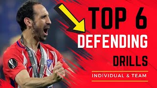 🎯6 Defensive Drills for Soccer Players  Individual amp Team Defensive Drills  Defending Drills [upl. by Randi323]