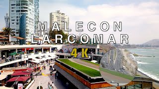 【4K UHD Lima  Perú 🇵🇪】Beautiful Malecón de Miraflores and Larcomar November 2019 [upl. by Joete]