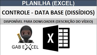 PLANILHA  CONTROLE DATA BASE DE DISSÍDIOS ANO 2024EXCEL dissidio sindicato reajustesalarial [upl. by Katushka]