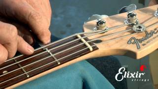 Setting Up Your Bass Guitar Nut Action Height Adjustment Step 3 of 4  ELIXIR Strings [upl. by Waylin915]