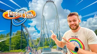 WE RODE THE BEST ROLLER COASTERS AT THORPE PARK [upl. by Anilak]