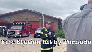 Fire Station Hit By Tornado  July 2023 PIO Vlog [upl. by Eelynnhoj]