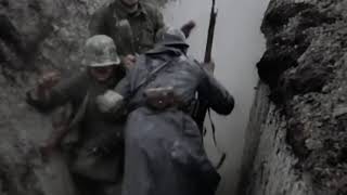 German soldiers storming french trench Stosstrupp 1917 movie scene [upl. by Eivad462]