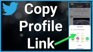 How To Copy Twitter Profile Link [upl. by Eyllib25]