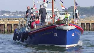 Lifeboats returning after the Parade of Sail RNLI200 40 [upl. by Dyal]