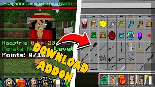 ADDONMOD DE ONE PIECE PARA MINECRAFT DE CELULAR Como Baixar e Instalar  Craft Xplayer [upl. by Anayaran]