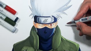 How To Draw Kakashi Hatake  Step By Step Tutorial [upl. by Lauritz627]