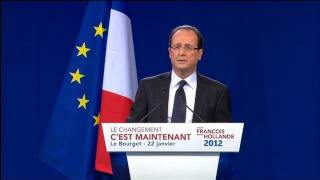 Le discours de François Hollande au Bourget [upl. by Tutankhamen]