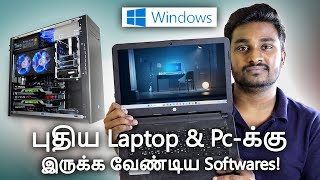 Top 10 Must Have Softwares ⚡For Pc amp Laptop Tamil🔥💥 [upl. by Marius]