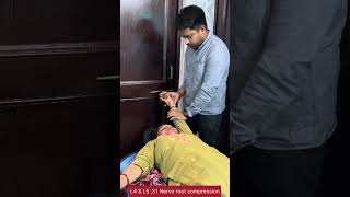 L4L5S1 nerve root compression कमर से नस का दबना [upl. by Eliades]