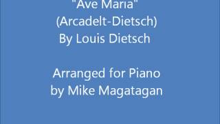 quotAve Mariaquot ArcadeltDietsch for Piano [upl. by Neils]