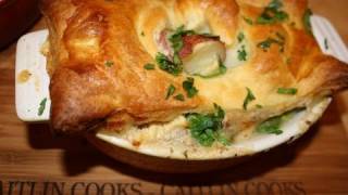 Chicken Pot Pie with a PuffPastry Crust [upl. by Harts]