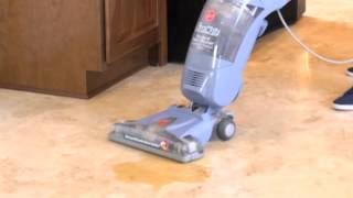 Hoover FloorMate Hard Floor Cleaner Picking Up Spills FH40010 [upl. by Enisamoht]