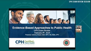 NBPHEs Virtual Exam Review  EvidenceBased Approaches to Public Health [upl. by Mellins]