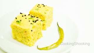 Khaman Dhokla Recipe by MasterChef Tarla Dalal  Gujarati Delicacy [upl. by Siloa]