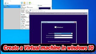 GUIDE How to Create a Virtual Machine in Windows 10 [upl. by Necyrb629]