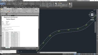 AutoCAD Civil 3d Create Offset Curve Data Horizontal amp Coordinates Data Stationing Reports [upl. by Eioj952]