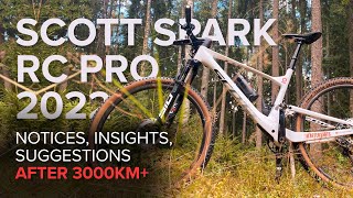 Scott Spark RC Pro 2022  Insights and Suggestions after 3000 km on the Fully [upl. by Teri453]