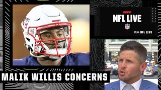 He plays so SLOW 😬 Dan Orlovsky concerned by Malik Willis speed in the pocket  NFL Live [upl. by Lorraine]