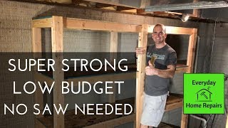 How To Build Storage Shelves  Easy Build [upl. by Ellehsar622]