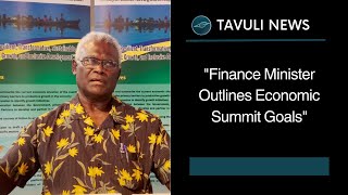 quotFinance Minister Outlines Economic Summit Goalsquot [upl. by Eimirej]