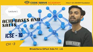 Acids Bases amp Salts  Lecture 1  ICSE X  Chemistry  Rahul Sir [upl. by Sitsuj]