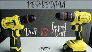 Perbedaan Drill dan Impact Drill  Cordless Hasston [upl. by Lesya]