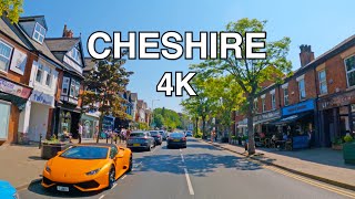 Holmes Chapel to Alderley Edge  Cheshire  Drive  4K [upl. by Brendis]