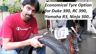 Economical Tyre Option for Duke 390 RC 390 Yamaha R3 Ninja 300 etc MRF Masseter Tyre [upl. by Tobye25]