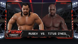 Rusev Vs Titus O Neil Wwe Raw Full Fight [upl. by Immanuel222]