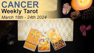 CANCER WEEKLY TAROT READING quotA NEW OPPORTUNITY HOLDS POTENTIAL CANCERquot March 18th to 24th 2024 [upl. by Ute]