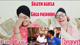 Indian reaction on Band Baja Shop  Goga Pasroori and Saleem Albela Unbelievable Performance [upl. by Inigo]