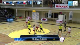 World Korfball Championships 2015  Chinese Taipei v Poland  Extended Highlights [upl. by Ellerahs]