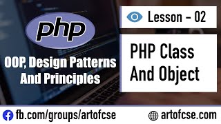 Object Oriented PHP Bangla Tutorial  02 PHP Class and Object [upl. by Saidee]