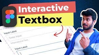 How to Design an Interactive Input Field in Figma  Beginners Tutorial [upl. by Korten919]