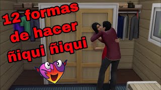 12 formas de hacer ñiqui ñiqui❤️  The Sims 4 [upl. by Aikel]