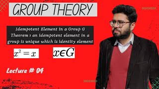 4idempotent element in a group Group Theory [upl. by Giverin]