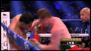 Canelo Alvarez vs Josesito Lopez  RoundRonda 5 91512 [upl. by Polash807]